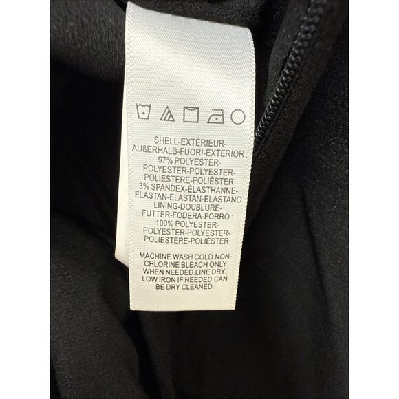 Dress the Population Size XXL Black Iris Slit Crepe Maxi Gown Cocktail Dress NWT - Picture 13 of 14